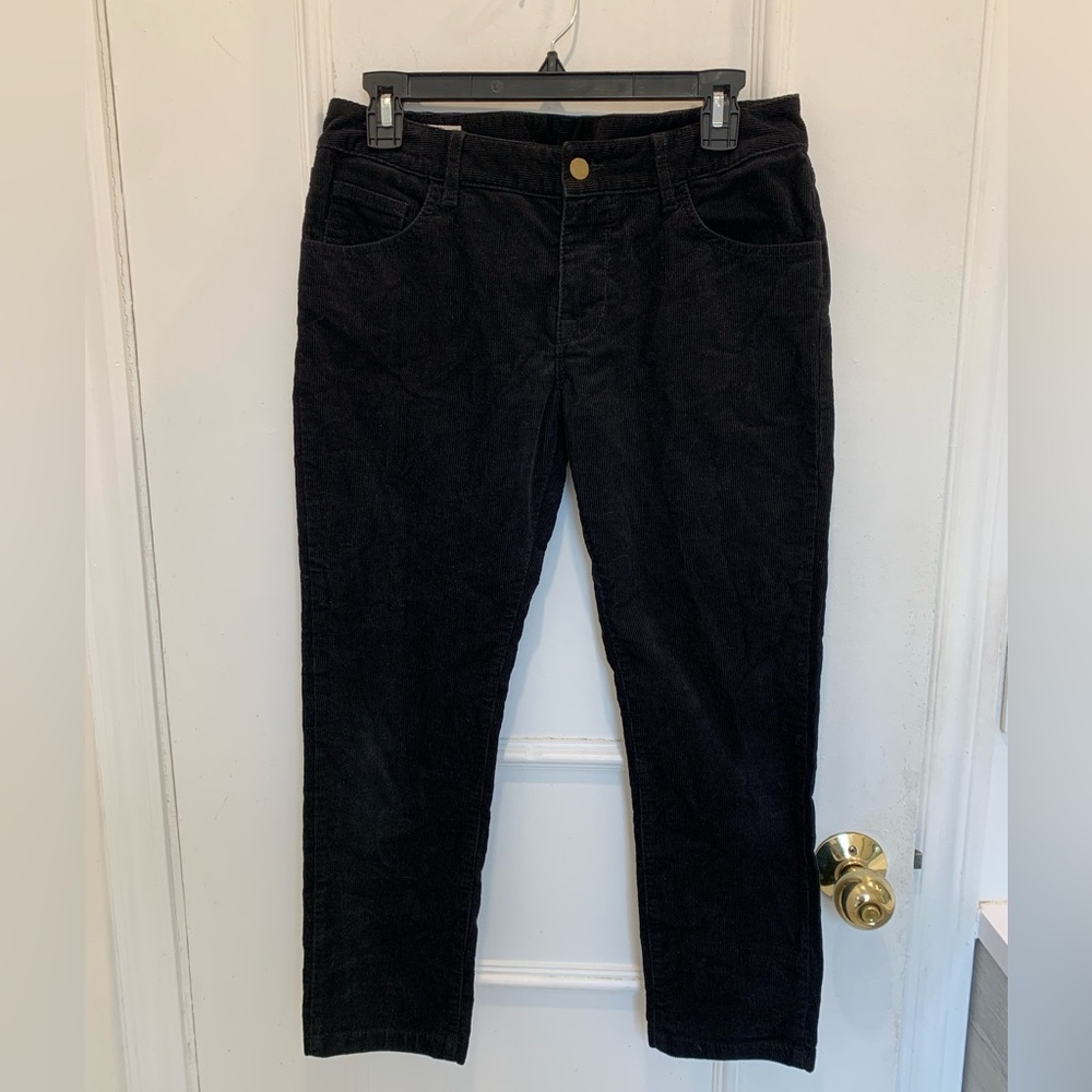 Maison Kitsune black corduroy pants. Size 28